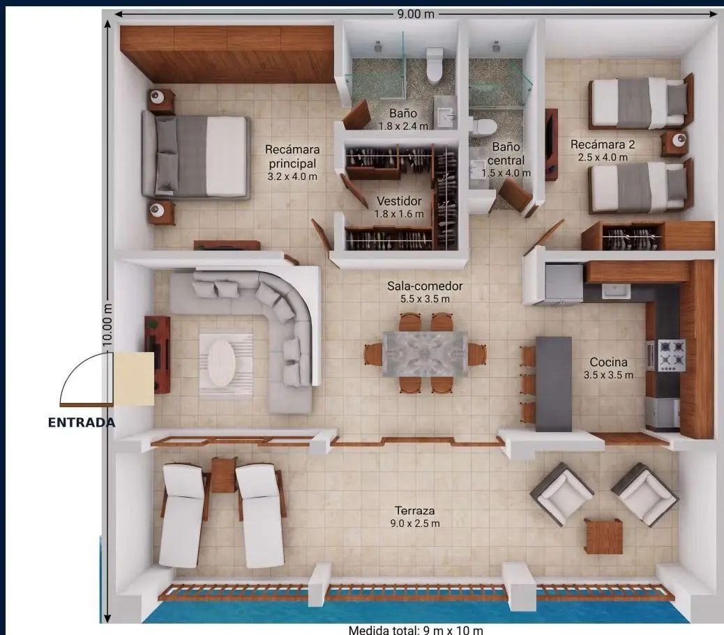 Plano de estudio de Villa Horizonte